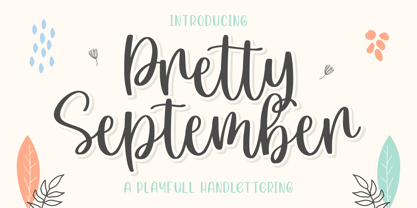 Pretty September Font Poster 1