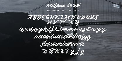 Millano Script Fuente Póster 8