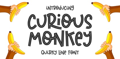 Curious Monkey Fuente Póster 1