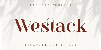 Westack Font Poster 1