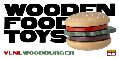 VLNL Wood Burger Fuente Póster 4