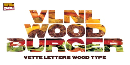 VLNL Wood Burger Fuente Póster 1