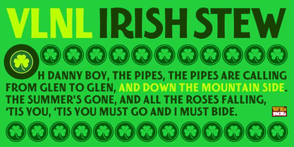 VLNL Irish Stew Font Poster 6