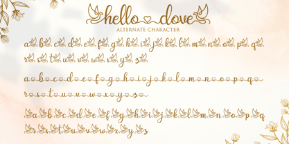 Hello Dove Font Poster 7