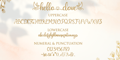 Hello Dove Font Poster 8