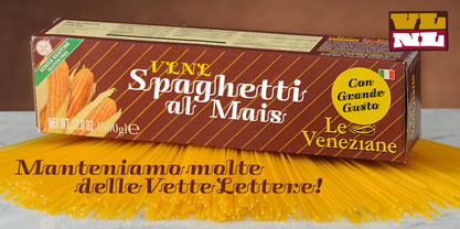 VLNL Spaghetti Font Poster 3