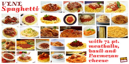 VLNL Spaghetti Font Poster 8