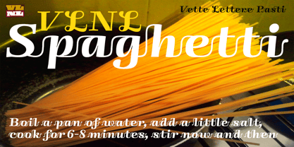 VLNL Spaghetti Font Poster 7