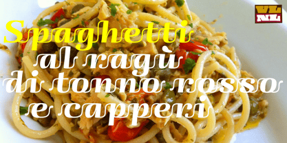 VLNL Spaghetti Font Poster 4