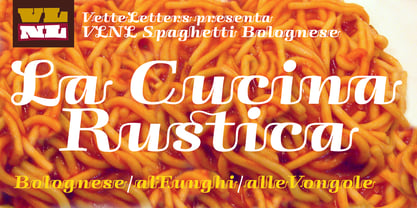 VLNL Spaghetti Font Poster 2