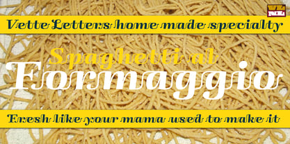 VLNL Spaghetti Font Poster 9