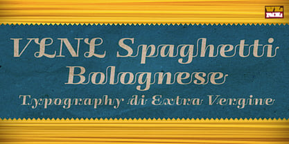 VLNL Spaghetti Font Poster 1