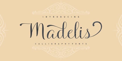 Madelis Script Font Poster 1