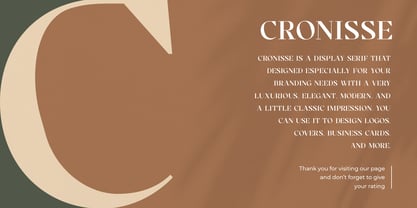 Cronisse Font Poster 10