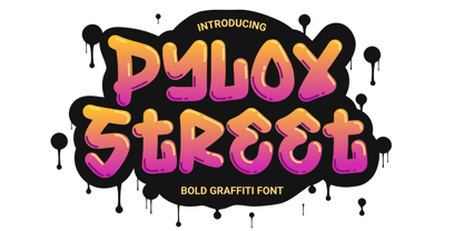 Pylox Street Font Poster 1
