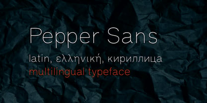 Pepper Sans Police Poster 1
