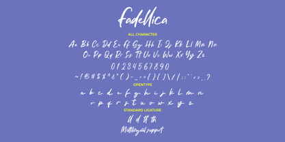 Fadellica Font Poster 2