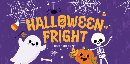 Halloween Fright Font Poster 1