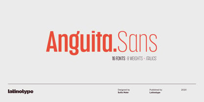 Anguita Sans Police Poster 1