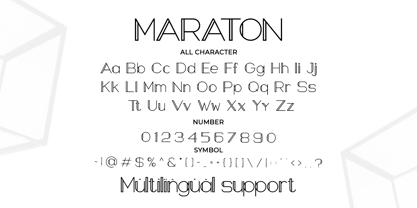 Maraton Font Poster 2