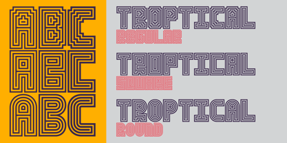 Troptical Font Poster 6