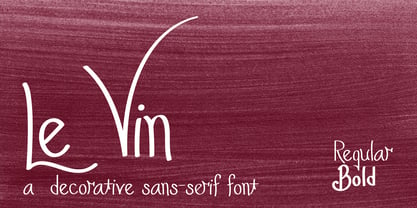 Le Vin Font Poster 1