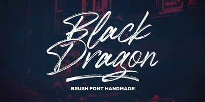 Black Dragon Font Poster 1