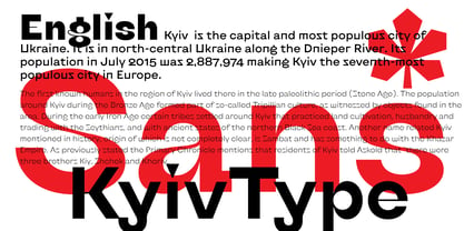 KyivType Sans Fuente Póster 5