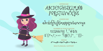 Little Witch Font Poster 4