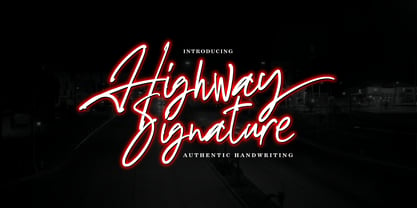 Highway Signature Fuente Póster 1