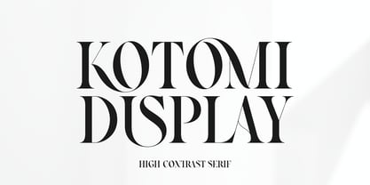 Kotomi Display Font Poster 1