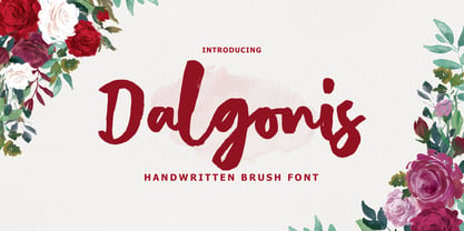 Dalgonis Brush Font Poster 1