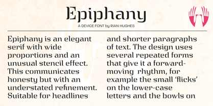 Epiphany Font Poster 4