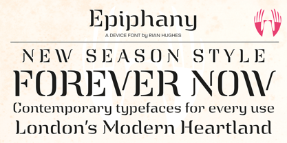 Epiphany Font Poster 3