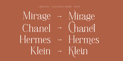 Chelvin Serif Font Poster 12