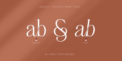 Chelvin Serif Font Poster 13