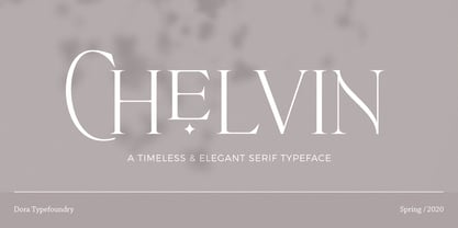Chelvin Serif Font Poster 1