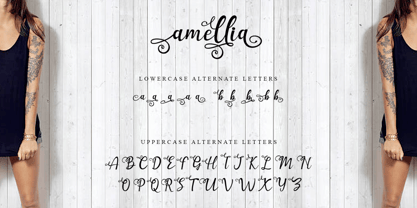Amellia Font Poster 4