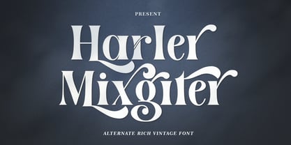 Harler Mixgiter Font Poster 1