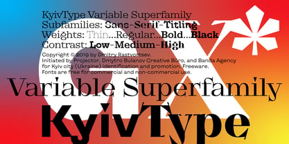 KyivType Variable Font Poster 1
