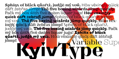 KyivType Variable Fuente Póster 3