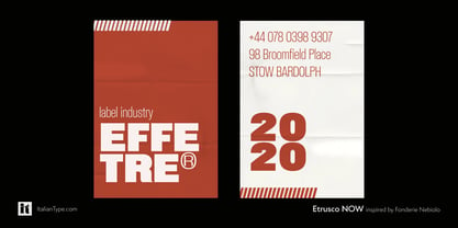 Etrusco Now Font Poster 12
