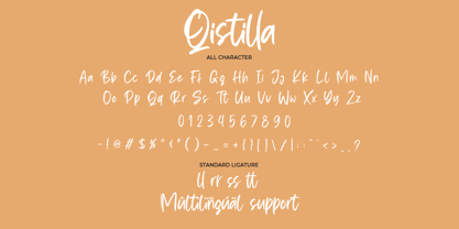 Qistilla Font Poster 2