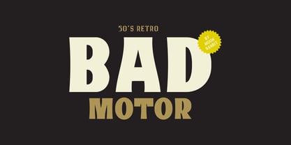 MBF Bad Motor Font Poster 1