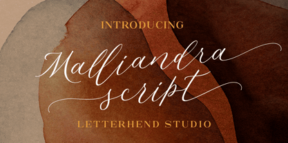 Malliandra Script Font Poster 1