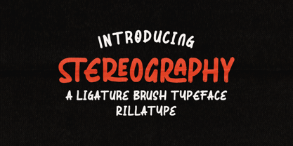 Stereography Font Poster 1