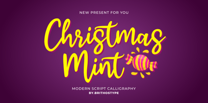 Christmas Mint Font Poster 1
