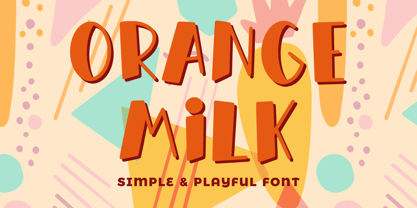 Orange Milk Fuente Póster 1
