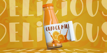Orange Milk Font Poster 2