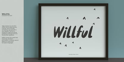 Willful Font Poster 1